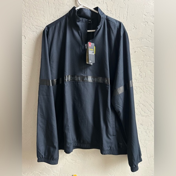 Under Armour NWT Men's woven 1/2 zip pullover windbreaker XL athletic casual - Picture 3 of 8